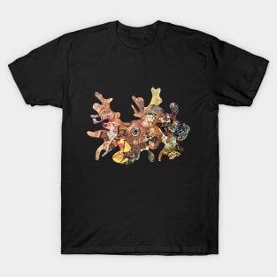 Abstract Gold Collage T-Shirt